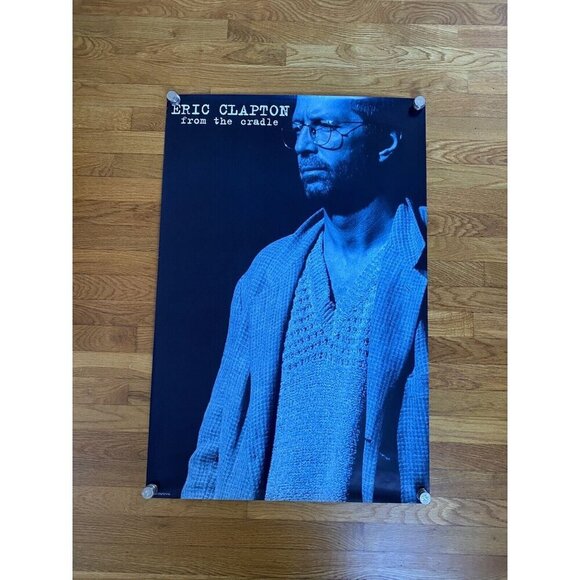 Eric Clapton 1994 From The Cradle Original Promo Poster 24x36 Never Displayed - Picture 3 of 6